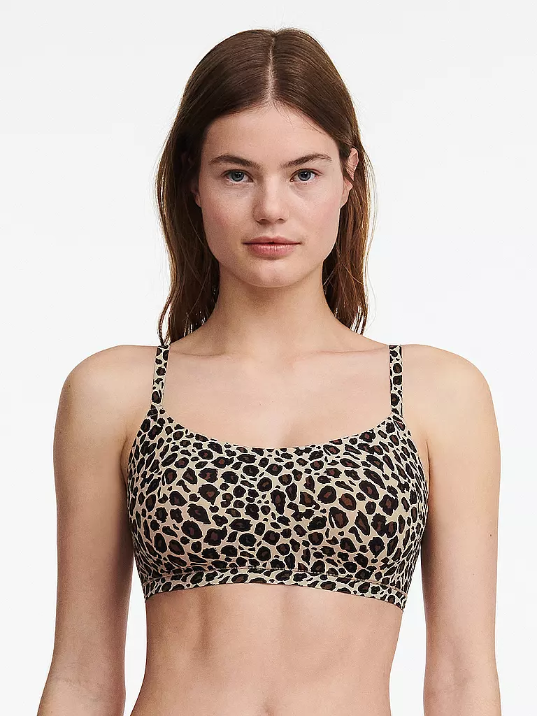 CHANTELLE | Bustier leopard nude | kupfer