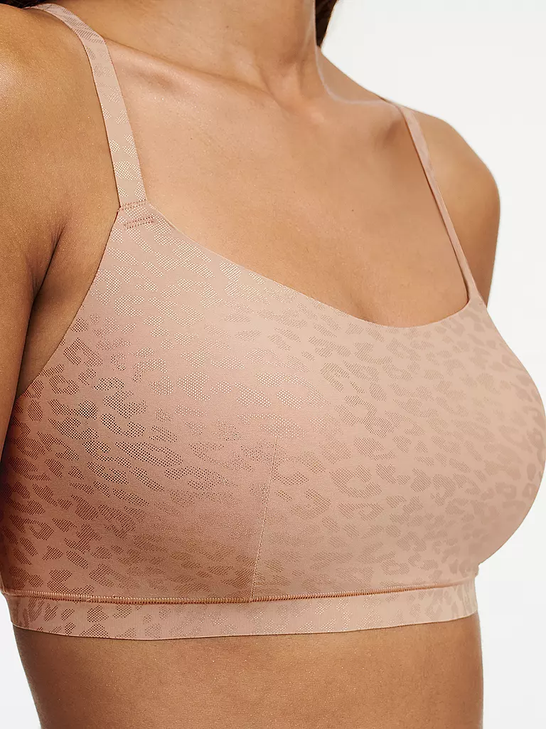 CHANTELLE | Bustier ohne Bügel leo shimmer print  | beige