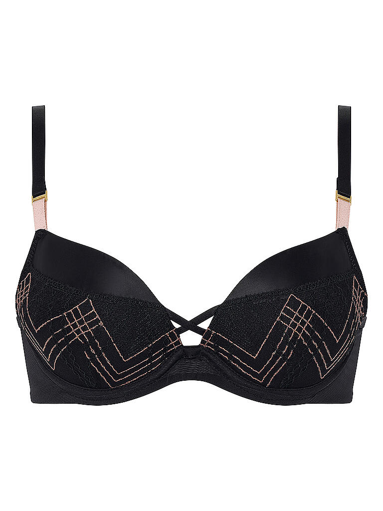 CHANTELLE | Push Up BH MEMENTO schwarz / pink lurex | schwarz