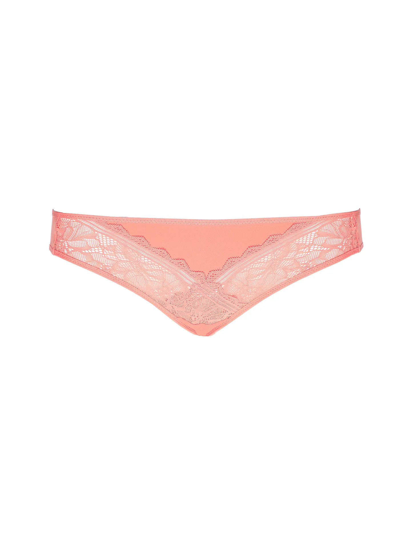 CHANTELLE | Slip FLORAL TOUCH schwarz  | koralle