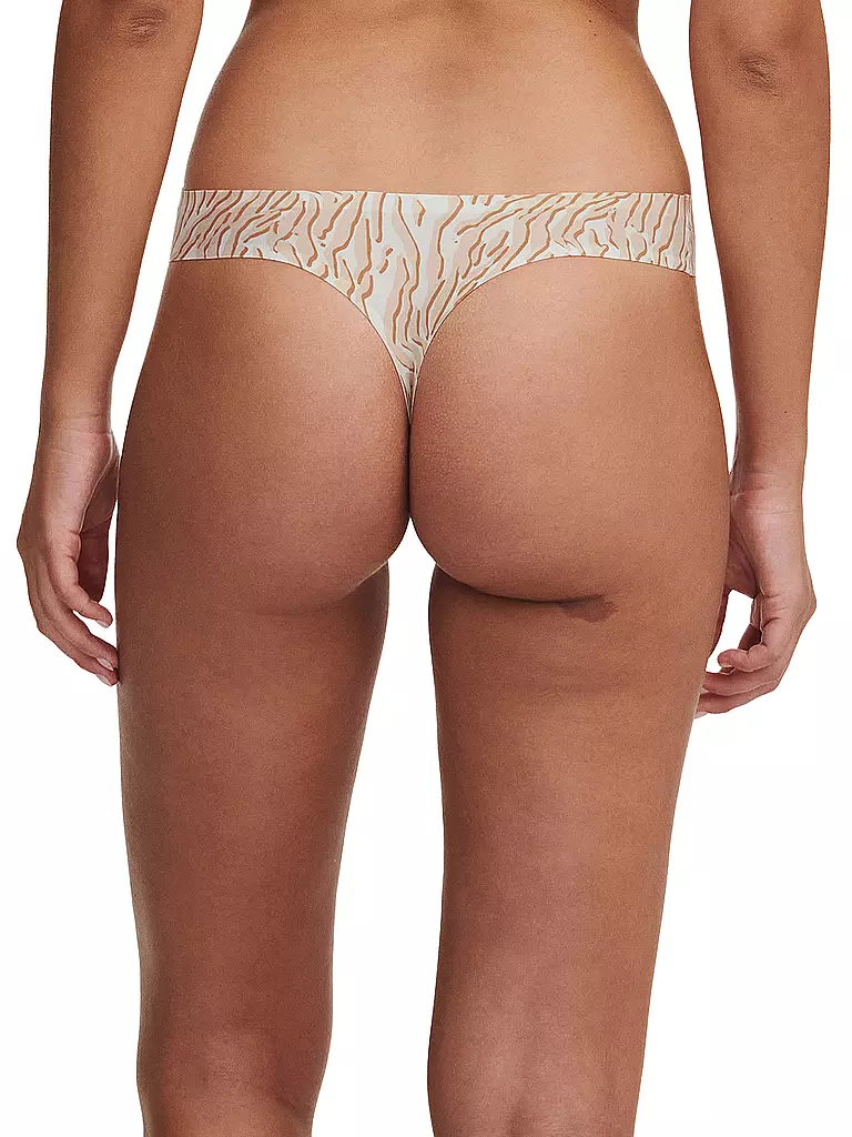 CHANTELLE | String SOFTSTRETCH desert sand print | braun