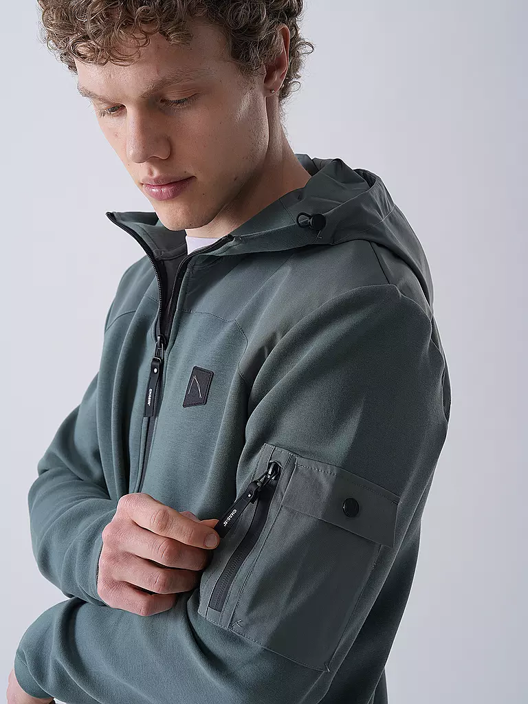 CHASIN | Sweatjacke LION MIX | beige