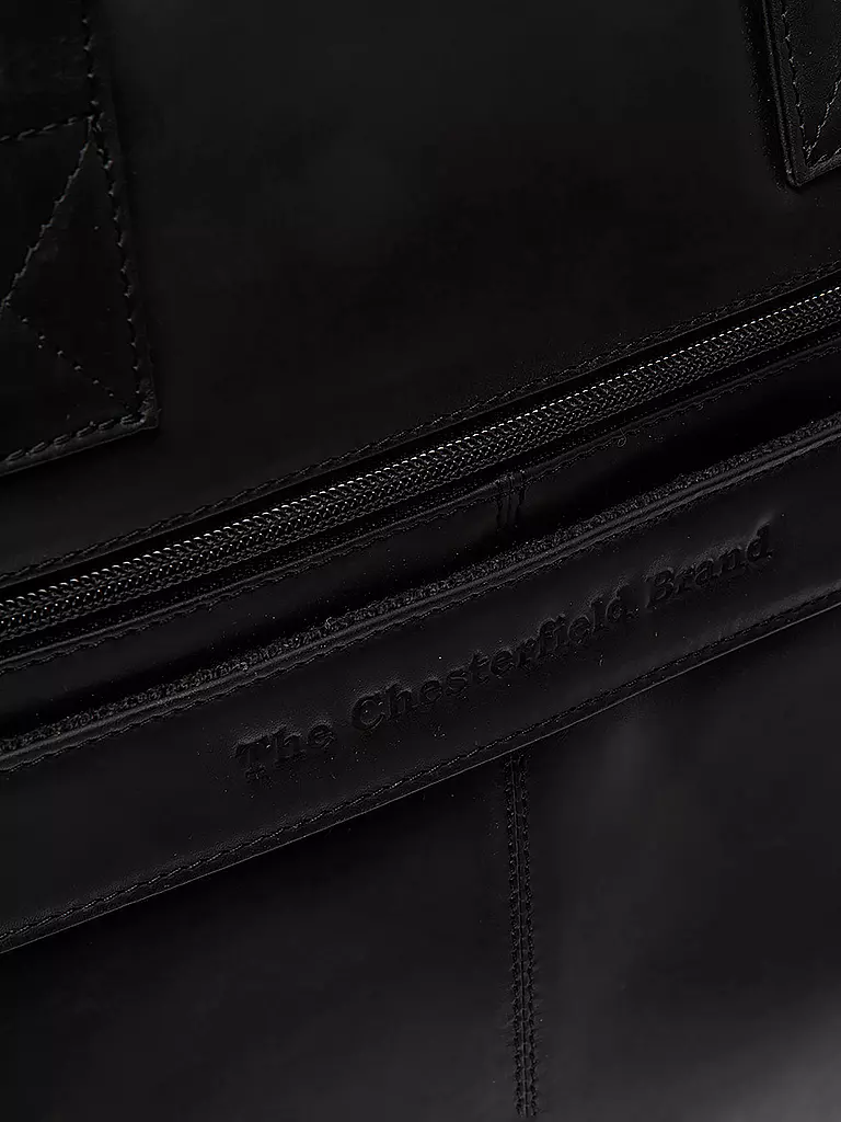 CHESTERFIELD | Ledertasche - Laptoptasche FRAZER | schwarz