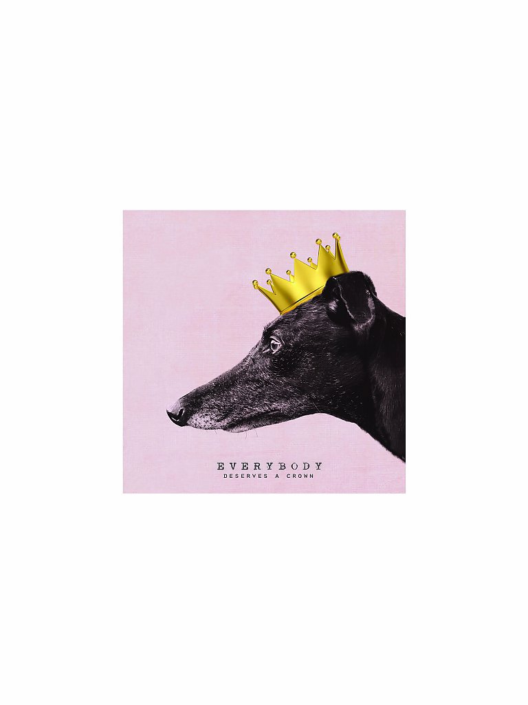 CHIC.MIC Canvas-Bild Dog grau
