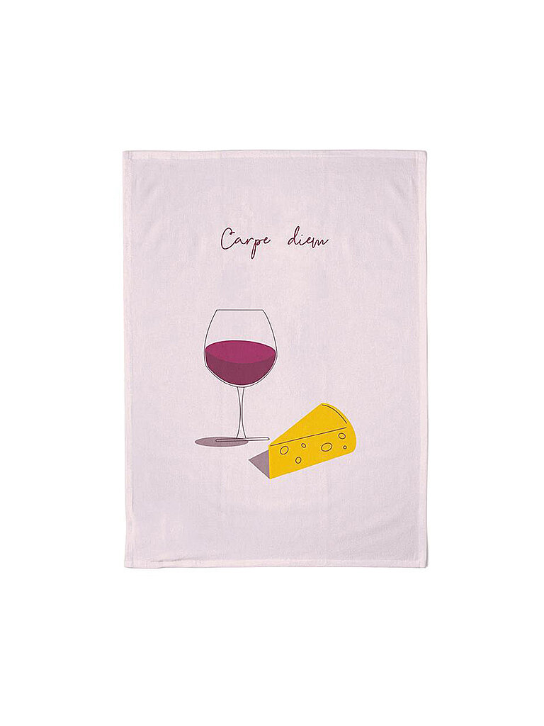 CHIC.MIC Geschirrtuch Organic Kitchen Towel 50x70cm Carpe Diem bunt