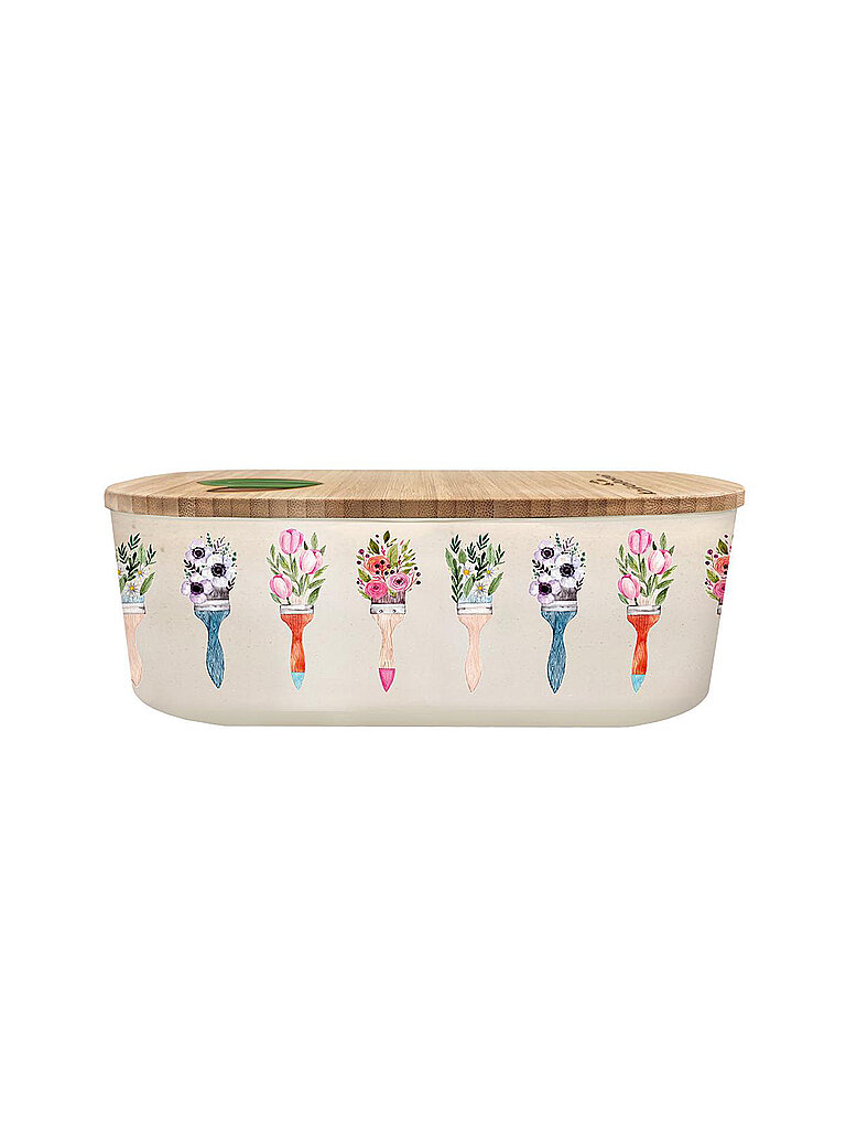 CHIC.MIC Frischhaltedose Bioloco Lunchbox Plant Flower Brushes bunt
