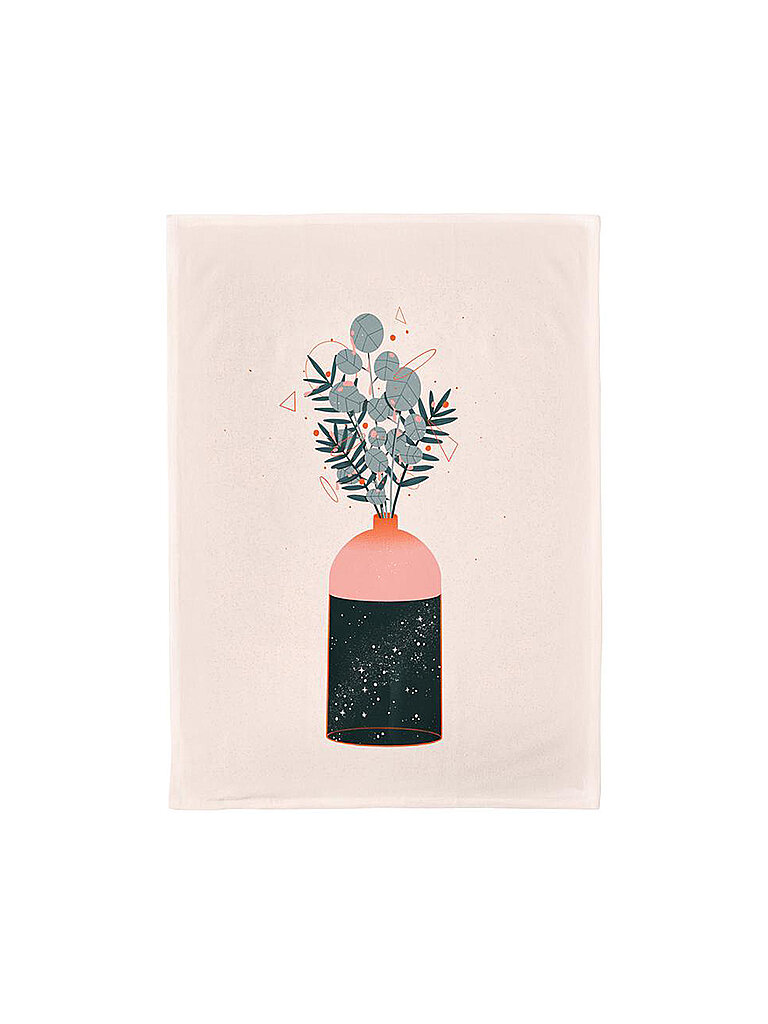 CHIC.MIC Geschirrtuch Organic Kitchen Towel 50x70cm Vase bunt