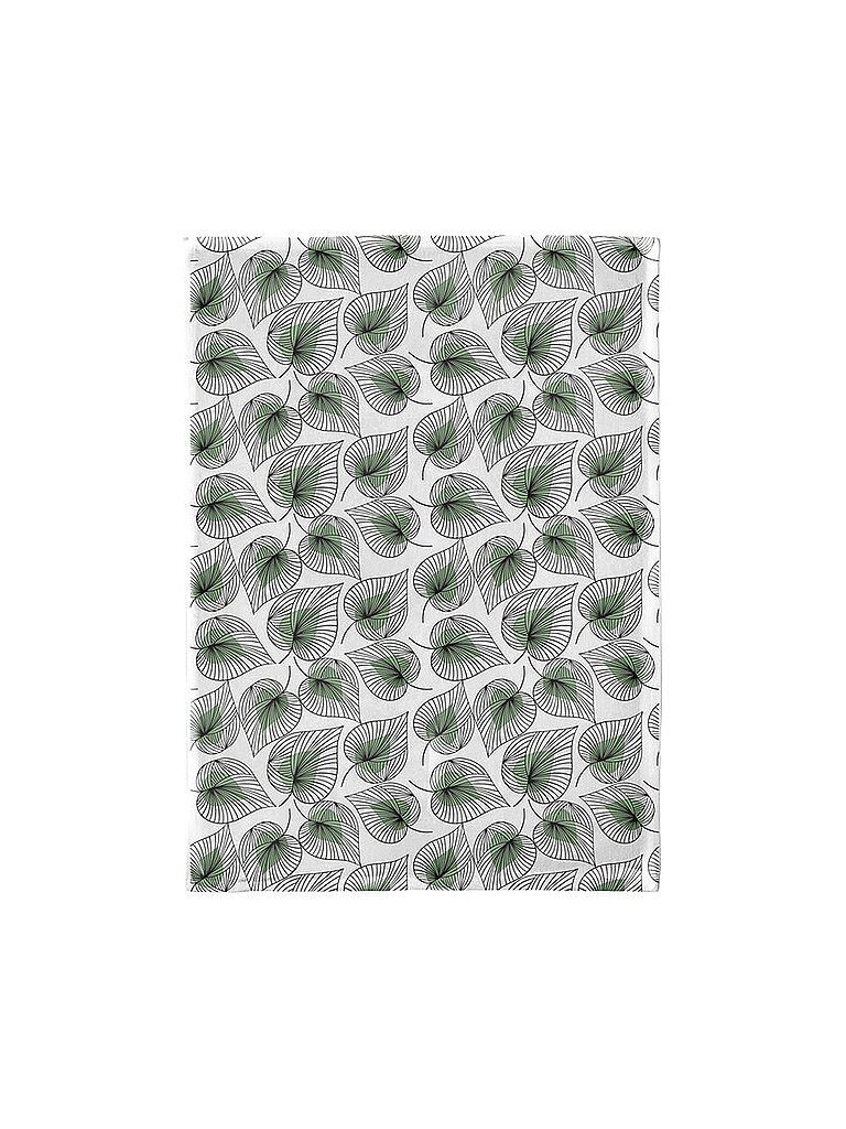 CHIC.MIC Geschirrtuch Organic Kitchen Towel 50x70cm Line Art Leaves bunt