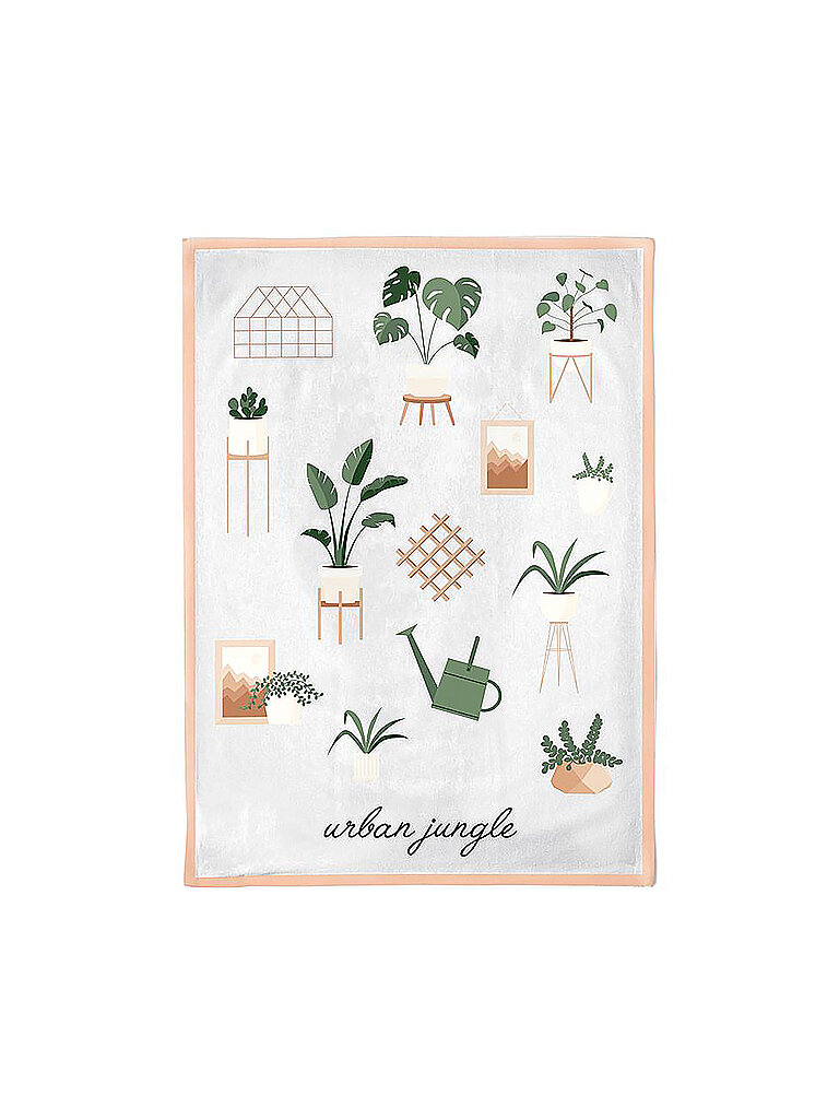 CHIC.MIC Geschirrtuch Organic Kitchen Towel 50x70cm Urban Jungle bunt
