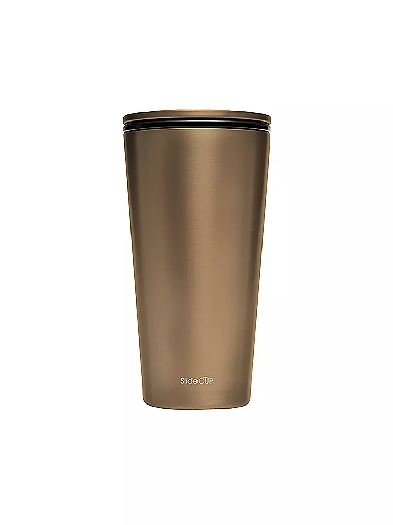 CHIC.MIC | Becher Stainless Steel SlideCup 420ml Brass | gold