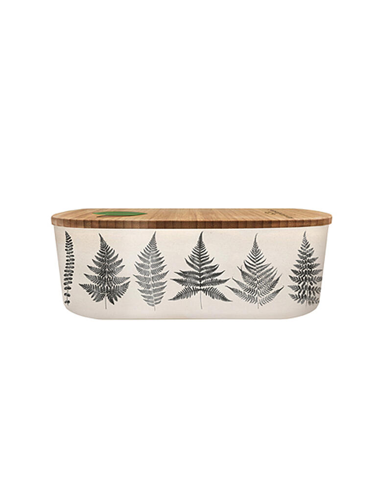 CHIC.MIC | Frischhaltedose Bioloco Lunchbox Plant Black White Leaves | bunt