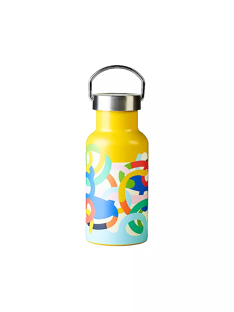 Chic.Mic Isolierflasche Bioloco – 500 Ml, Edelstahl Doppelwandig, Koralle, Mit Holzdeckel & Tragegriff