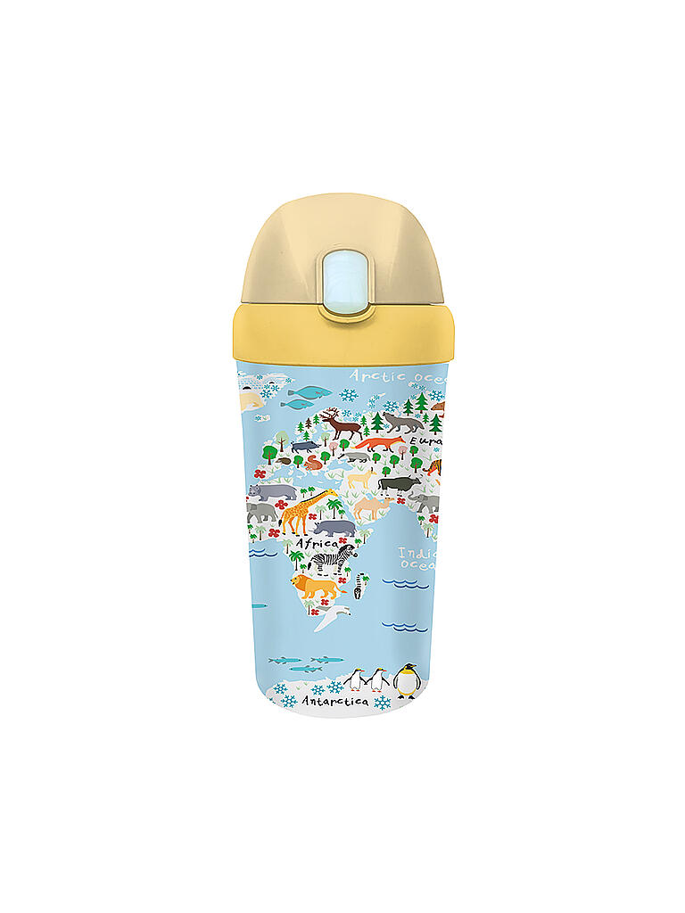 CHIC.MIC | Kinder Trinkbecher Cup bioloco plant 400ml Animal World | bunt