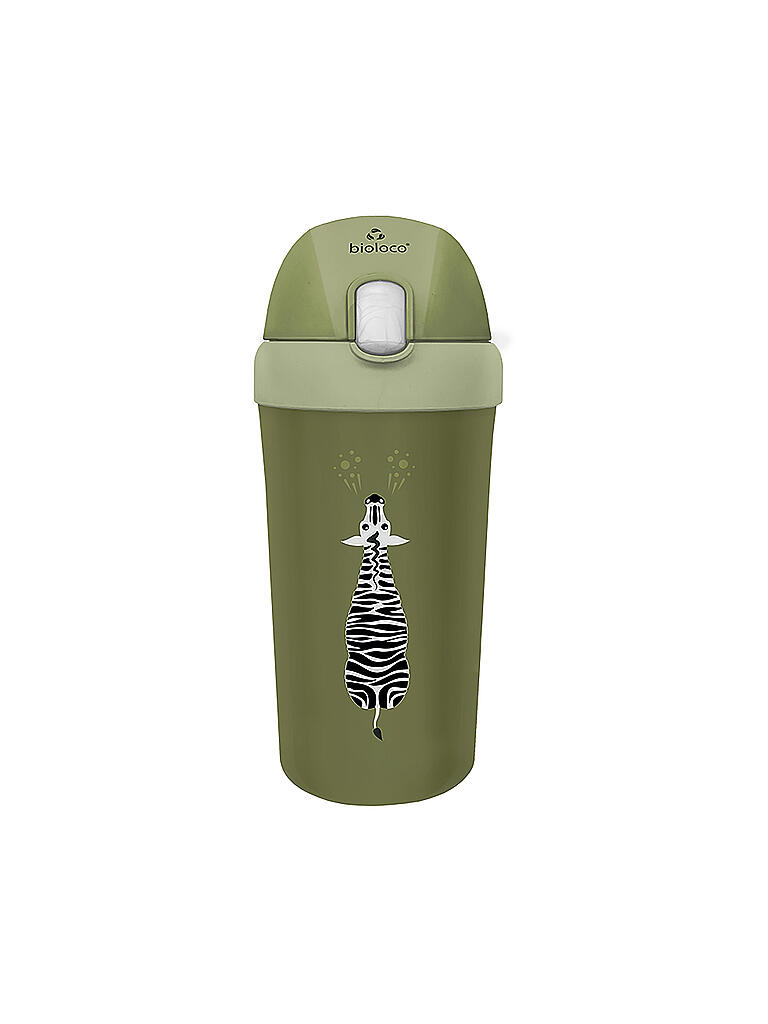 CHIC.MIC | Kinder Trinkbecher Cup bioloco plant 400ml Running Zebra | bunt