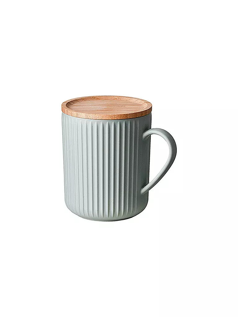 CHIC.MIC | Tasse mit Bambusdeckel 350ml Sage | mint