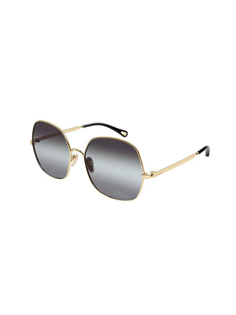 Chloé Damen Chloé CH0282S 001 Sonnenbrillen Metall Gold Grau Quadratisch