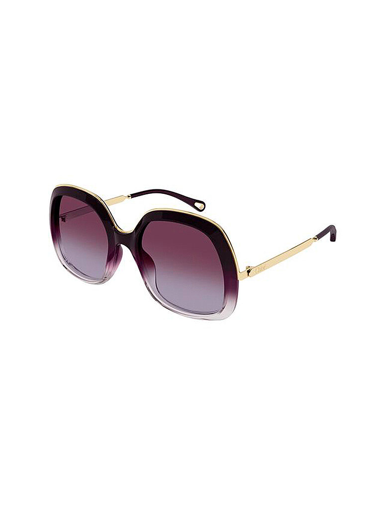 Chloé Damen Chloé CH0327S 007 Sonnenbrillen Acetat Bordeaux Rot Quadratisch