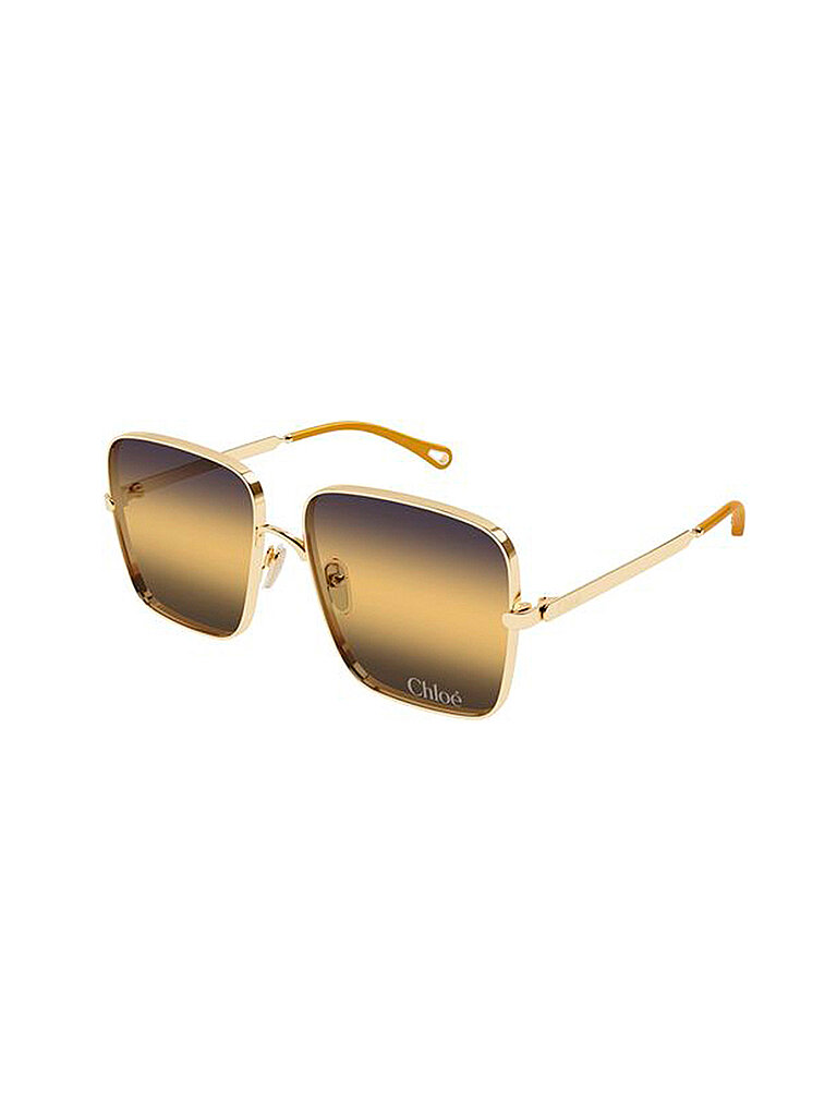 Chloé Damen Chloé CH0324S 001 Sonnenbrillen Metall Gold  Quadratisch  Nuanciert