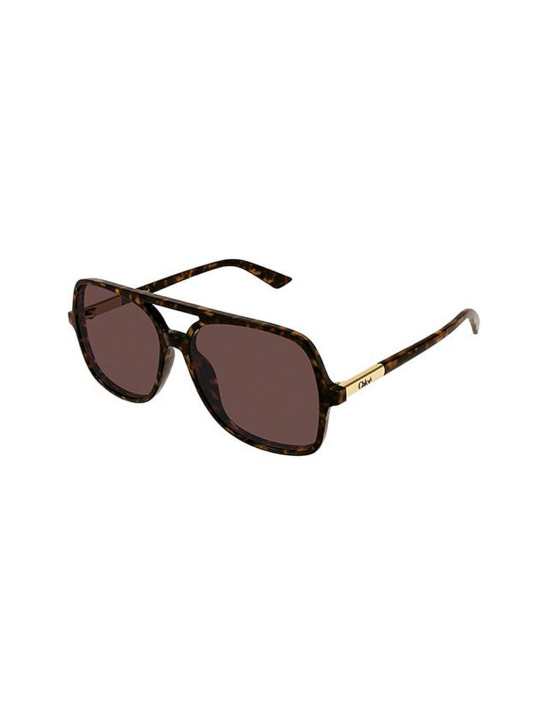 Chloé Damen Chloé CH0364S 002 Sonnenbrillen Acetat Havanna Braun Pilot