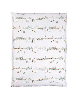 CHRISTIAN FISCHBACHER | Satin Deckenbezug WINTERWONDERLAND 140x200cm Weiss