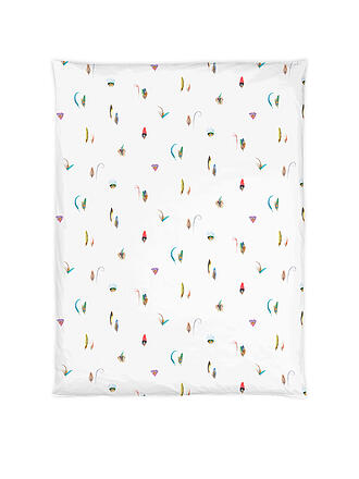 CHRISTIAN FISCHBACHER | Satin Deckenbezug 140x200cm FEATHERS Weiss 