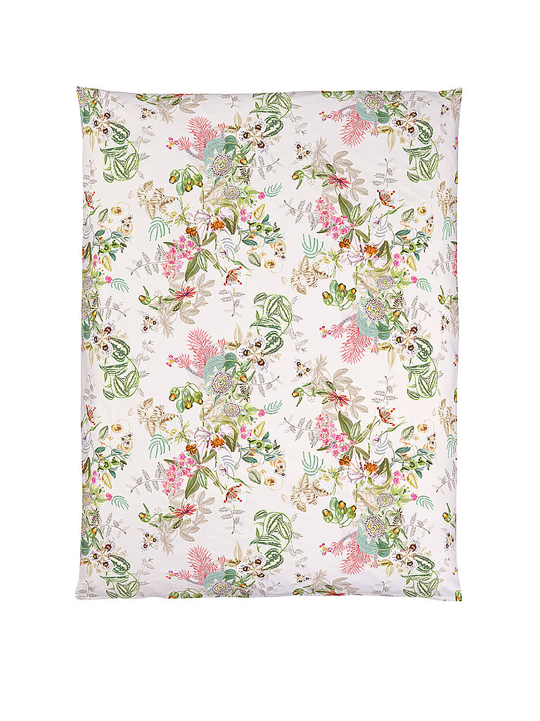 CHRISTIAN FISCHBACHER Satin-Deckenbezug BOTANIC 140x200cm Weiss weiss – CHRISTIAN FISCHBACHER