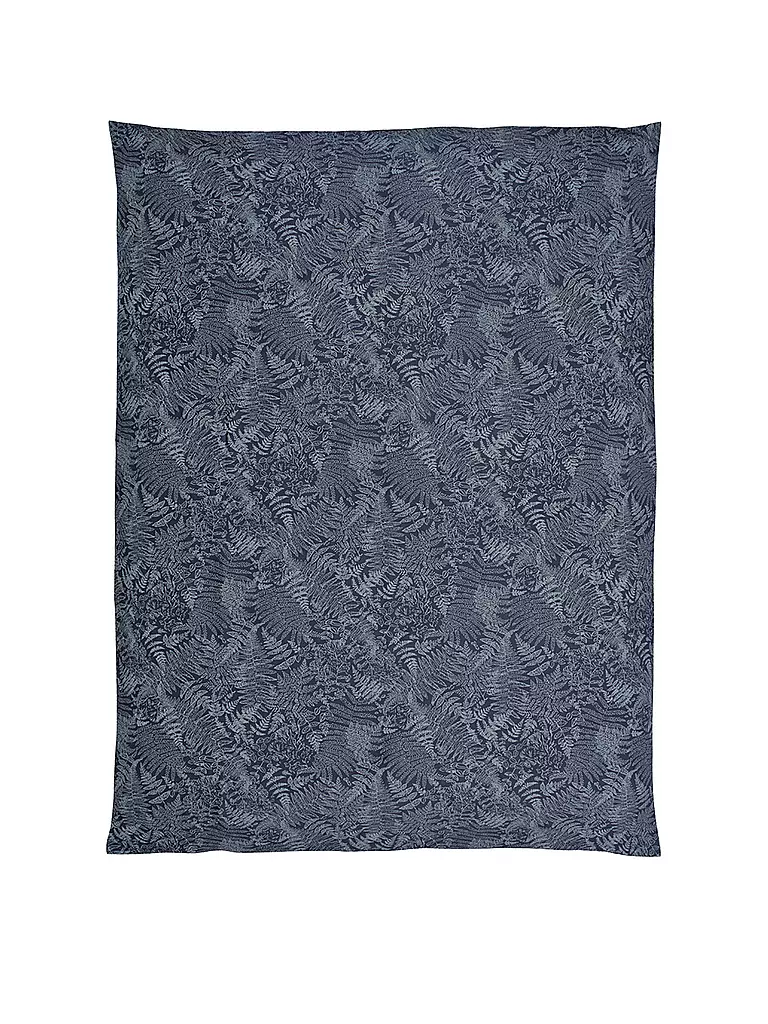 CHRISTIAN FISCHBACHER | Jacquard Deckenbezug FARN 140x200cm Dunstblau | dunkelblau