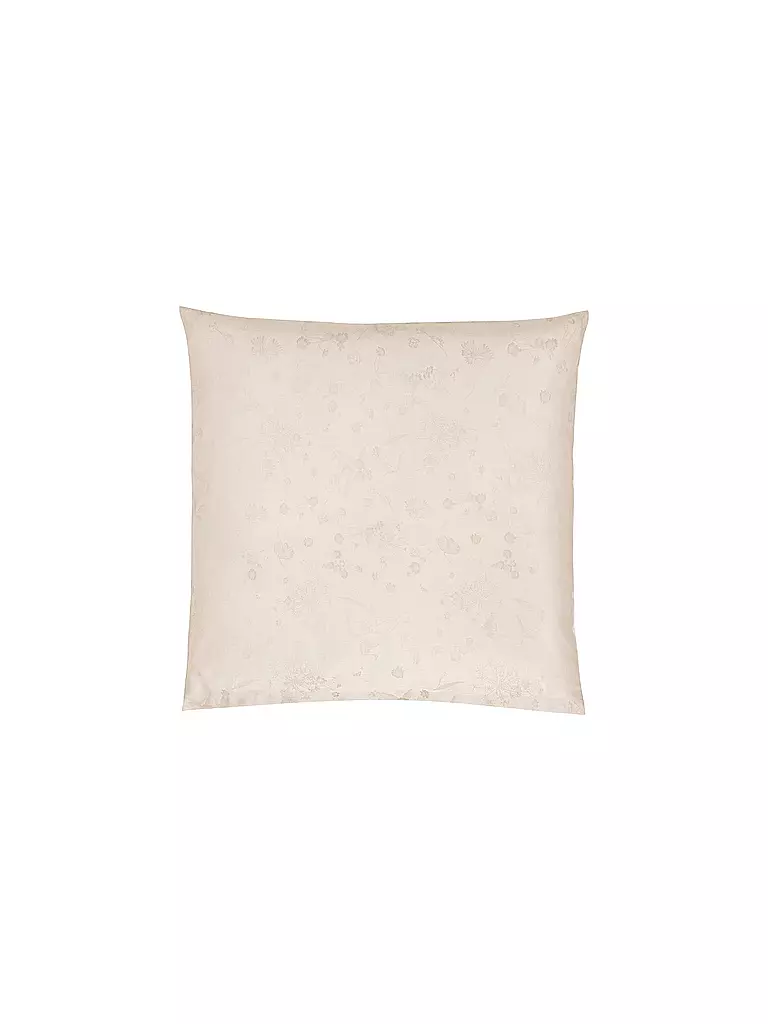CHRISTIAN FISCHBACHER | Jacquard Deckenbezug FIORI PASTELLO 140x200cm Ivory | rosa