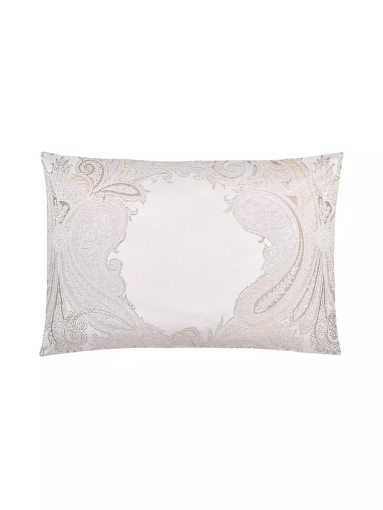 CHRISTIAN FISCHBACHER | Jacquard Kissenbezug GRACE 70x90cm Silbergrau | hellgrau