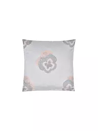 CHRISTIAN FISCHBACHER | Jacquard Kissenbezug Pansy 70x90cm Silber/Rose | silber