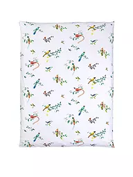 CHRISTIAN FISCHBACHER | Satin-Deckenbezug HAIKU NOUVEAU 140x200cm Weiss/Vogel | weiss