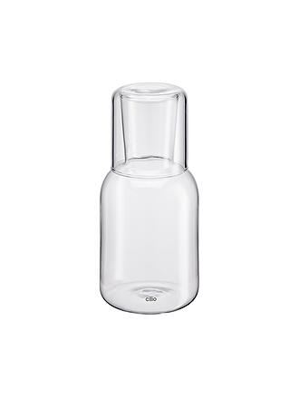CILIO | Wasserkaraffe mit Trinkglas LORENZO 750/200ml Borosilikat Klar