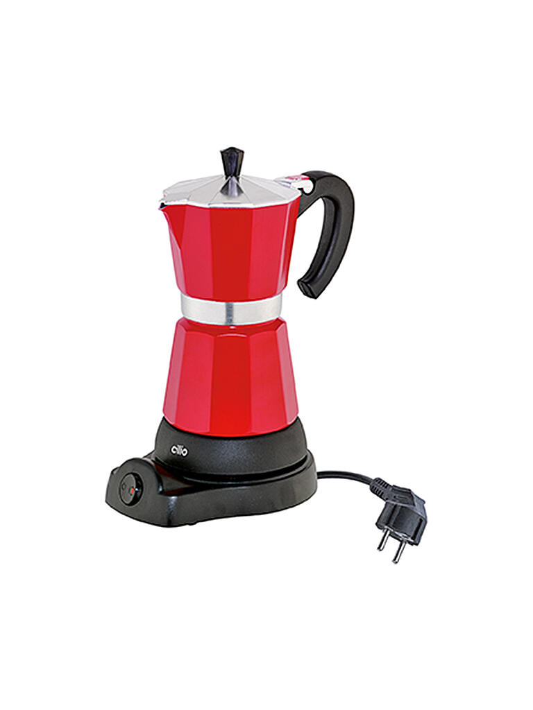 CILIO | Espressokocher "Classico" elektrisch rot (6 Tassen) | rot