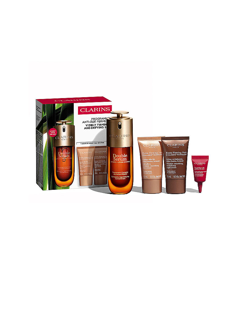 CLARINS Geschenkset - Vp Double Serum & Extra-Firming 2x15ml / 50ml / 3ml