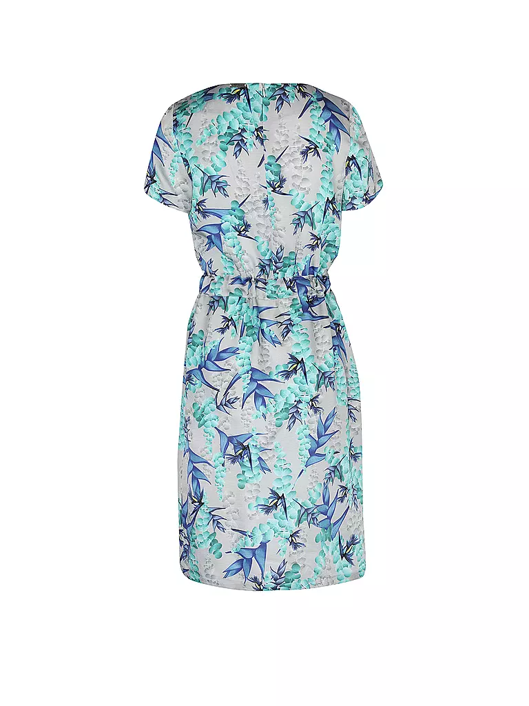CLAUS TYLER | Abendkleid AUSTRIAN EMBROIDERY PRINT FLORAL | türkis