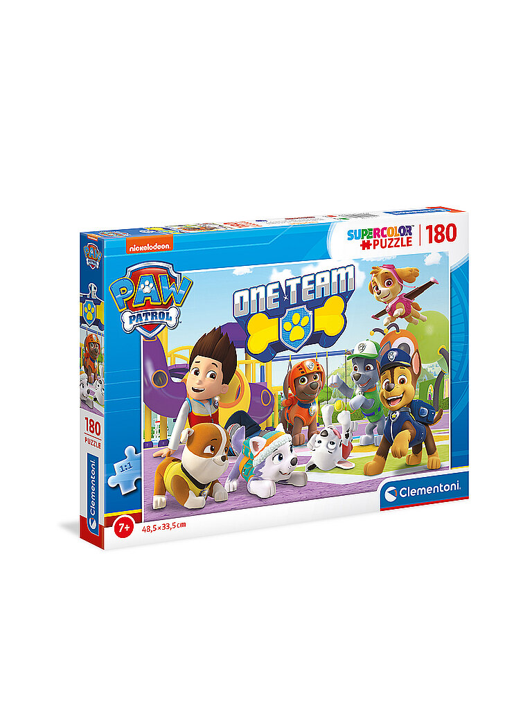 CLEMENTONI Kinderpuzzle 180 Teile Supercolor Paw Patrol