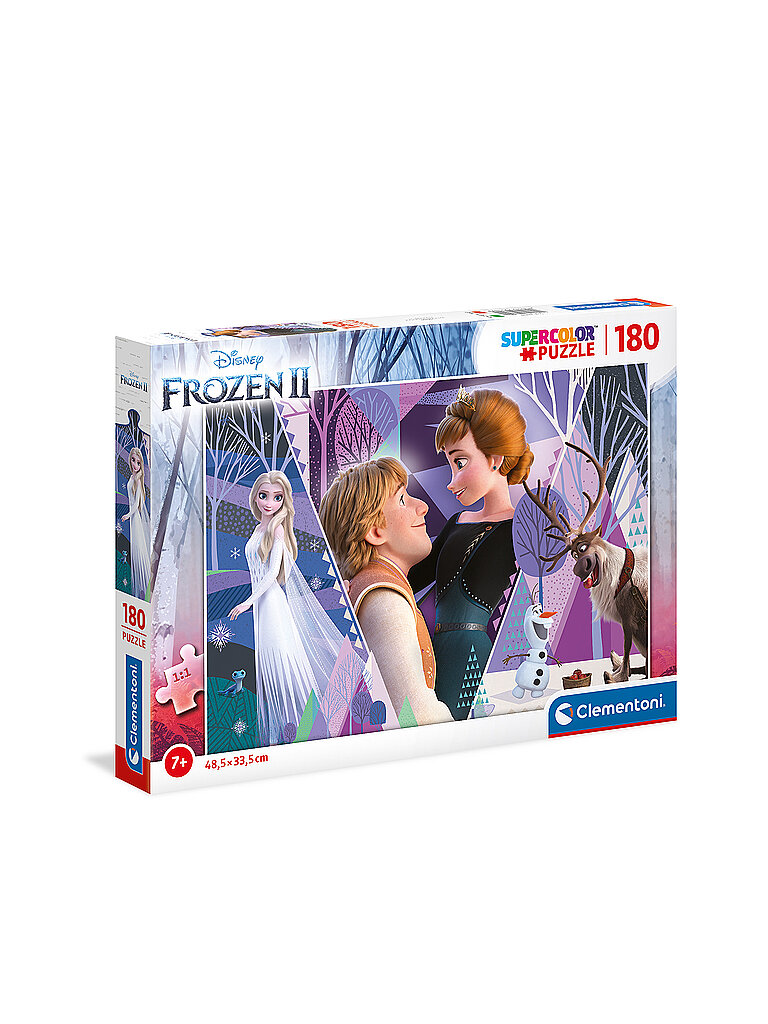 CLEMENTONI Kinderpuzzle 180 Teile Supercolor Frozen 2