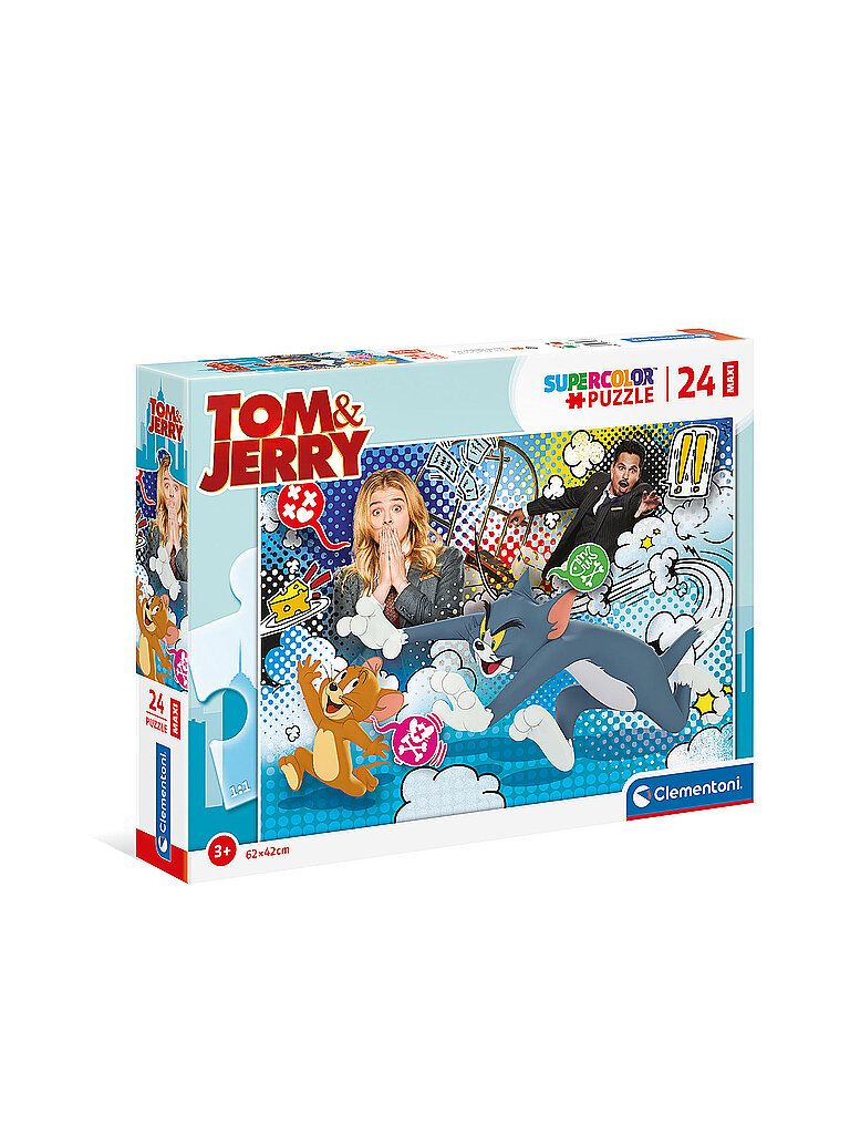 CLEMENTONI Kinderpuzzle 24 Teile Maxi Tom & Jerry