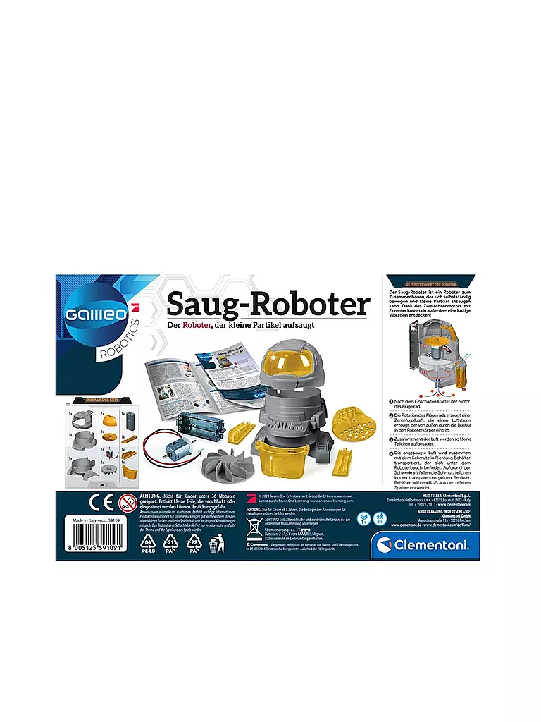 CLEMENTONI | Galileo Robotics - Saug-Roboter | keine Farbe