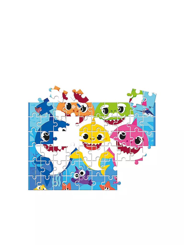 CLEMENTONI | Kinderpuzzle 60 Teile Frame me up Baby Shark | keine Farbe