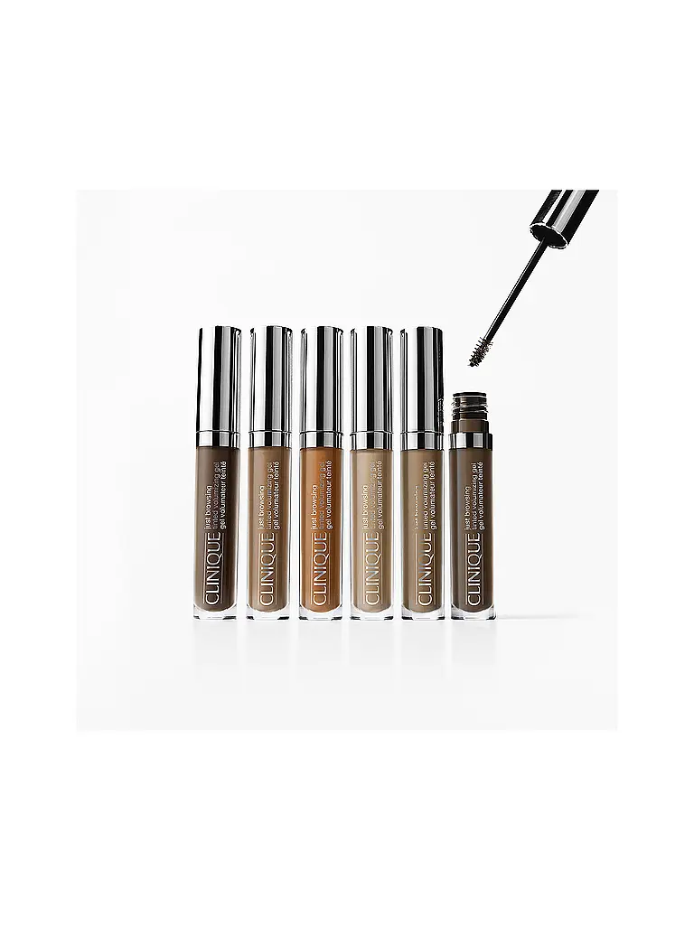 CLINIQUE | JUST BROWSING Tinted Volumizing Gel (06 Ebony) | grau