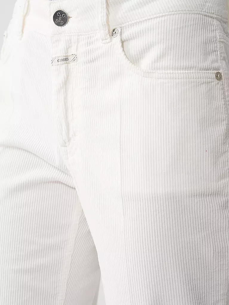 CLOSED | Cordhose Straight Fit 7/8 MILO | creme