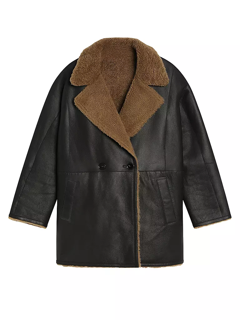 CLOSED | Felljacke - Wendejacke | braun