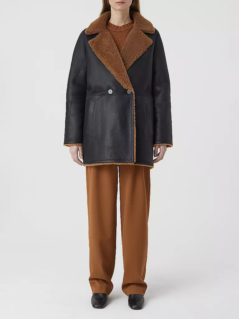 CLOSED | Felljacke - Wendejacke | braun