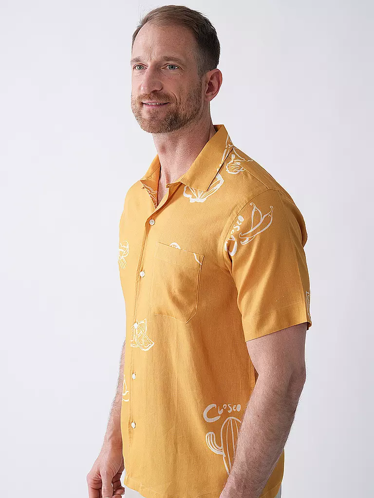 CLOSED | Hemd Regular Fit | gelb