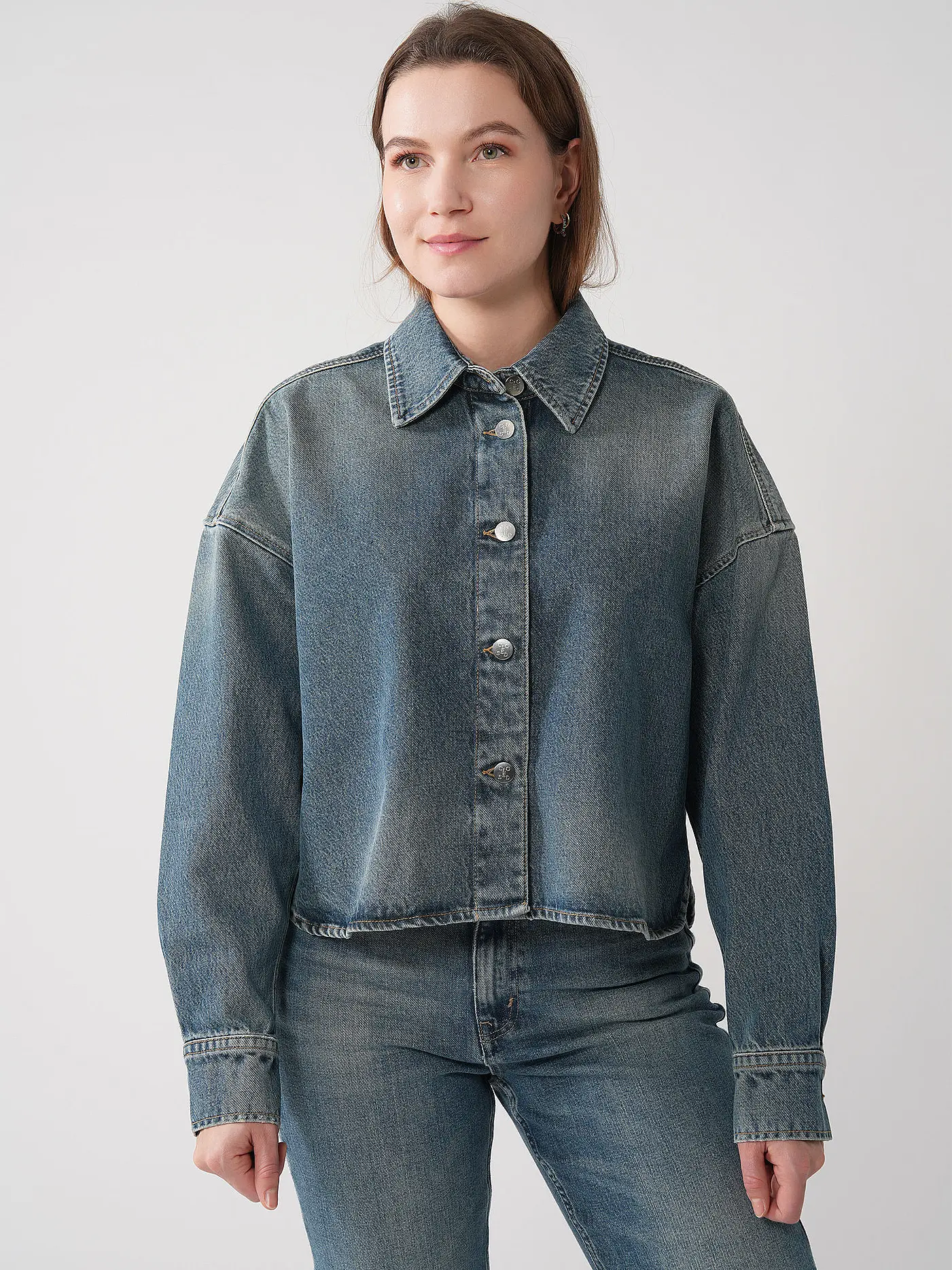 CLOSED | Jeansbluse  | blau