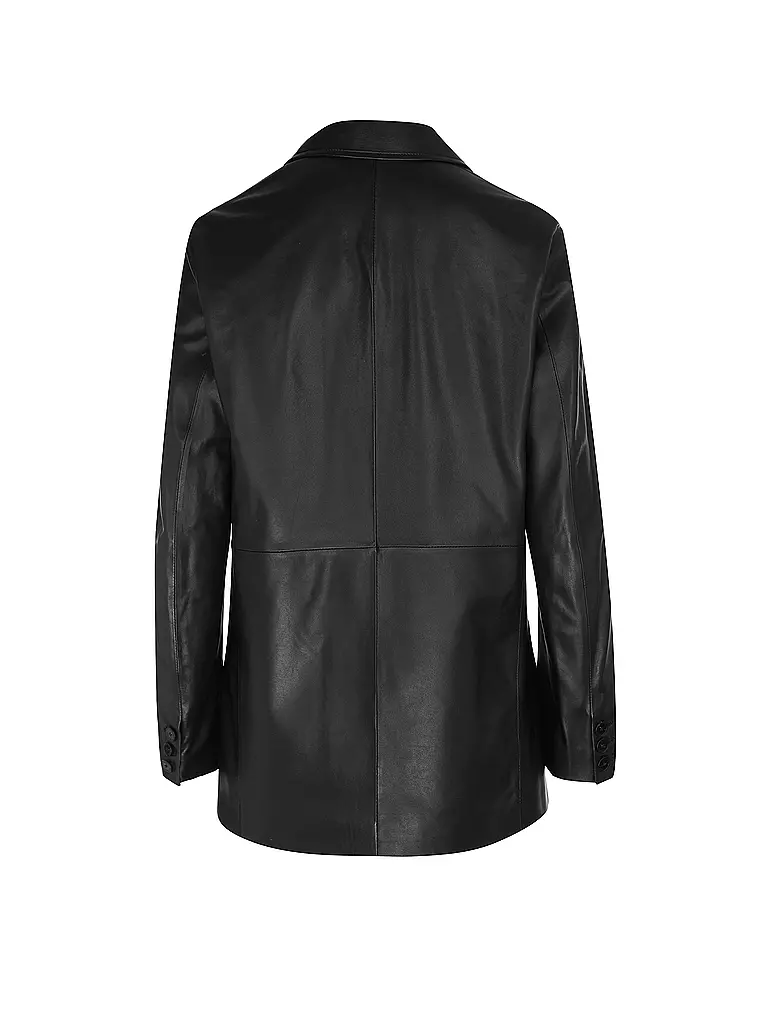 CLOSED | Lederblazer KAYCEE | schwarz