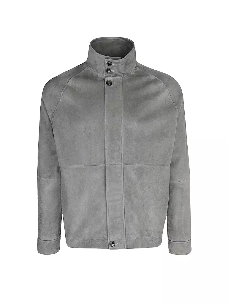 CLOSED | Lederjacke HARRINGTON | grau