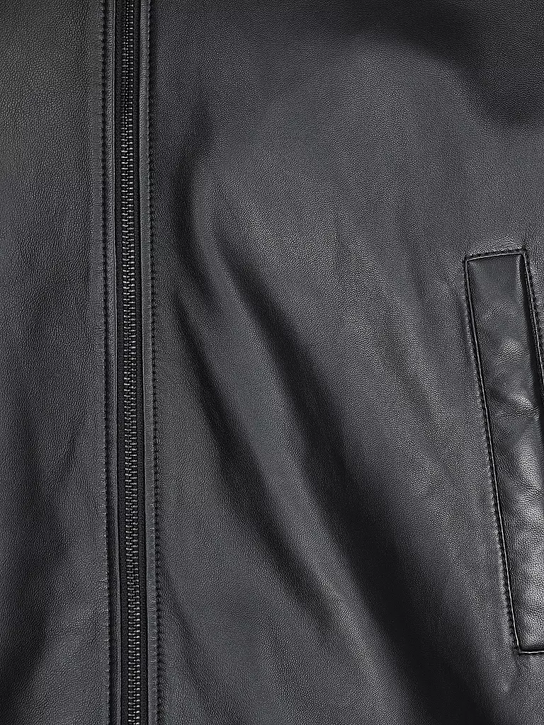 CLOSED | Lederjacke | schwarz