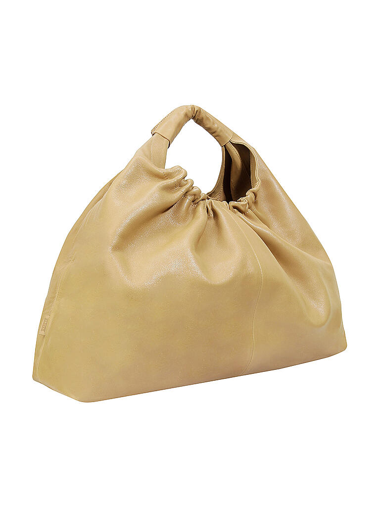 CLOSED | Ledertasche - Hobo Bag | gelb